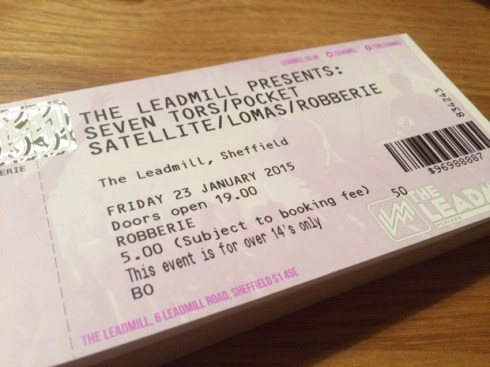 Get your tickets for The Leadmill show from Val, Nik or Robin!