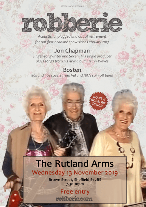 Robberie, Rutland Arms, November 2019